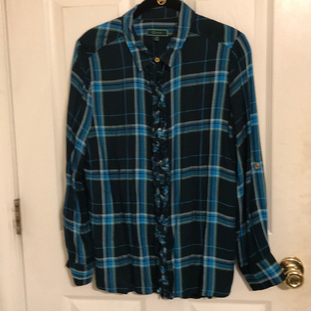 C. Wonder Plaid Blouse